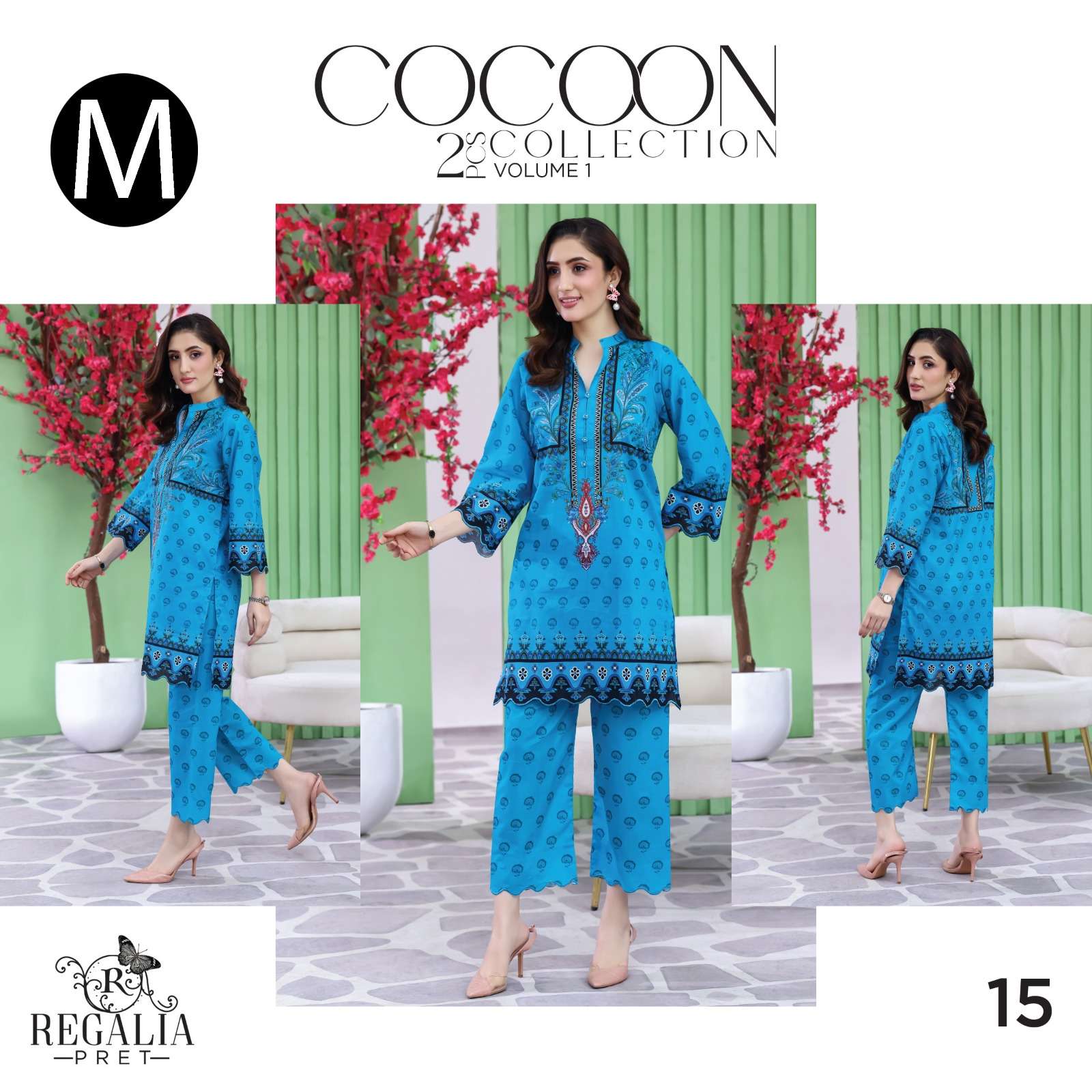 RTW COCOON VOL - 02 LUXURY DIGIAL PRINTED CO-ORDS LAWN COLLECTION 2026 BY REGALIA